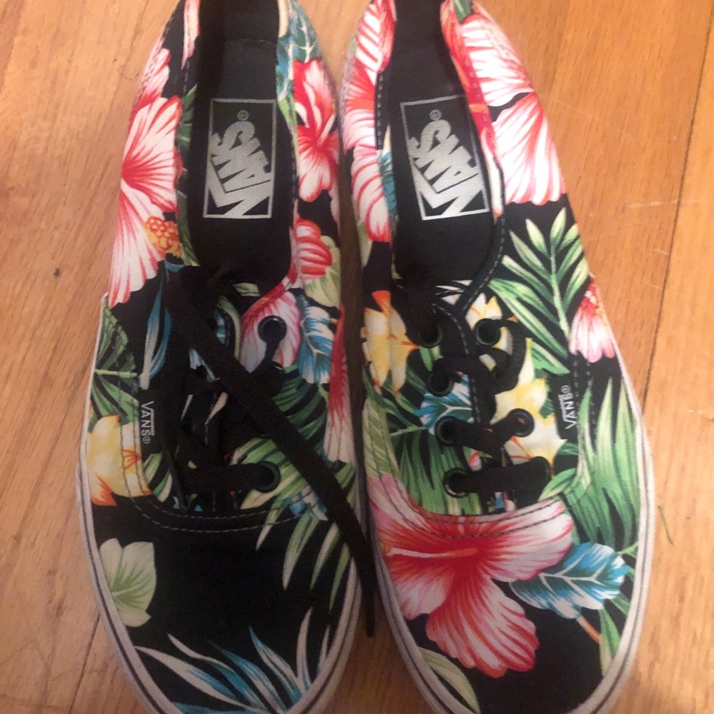 Floral Printed Vans